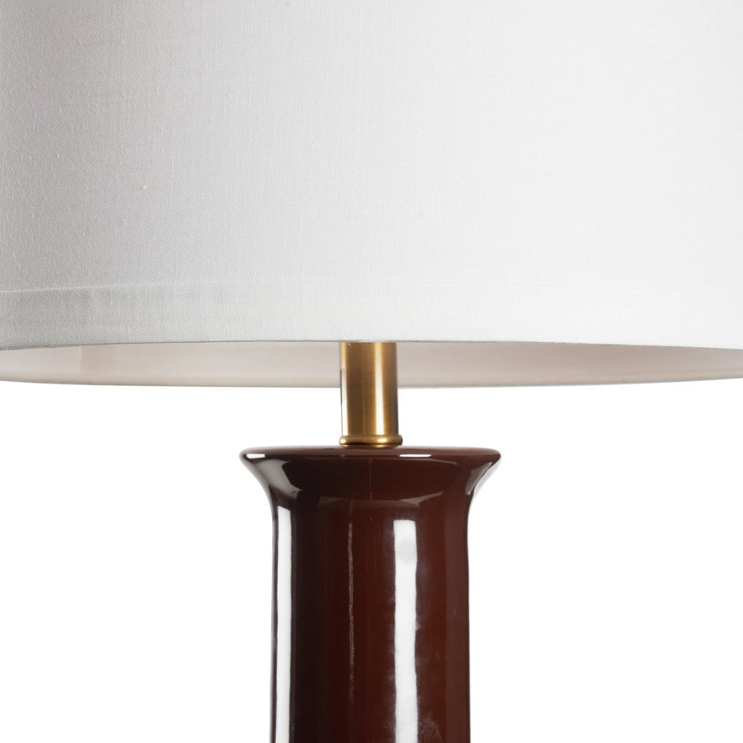 007 SI-2388021 | Closeup | Olsen II Lamp by Wildwood in aubergine, antique brass. Made from unique in a eclectic & global style.