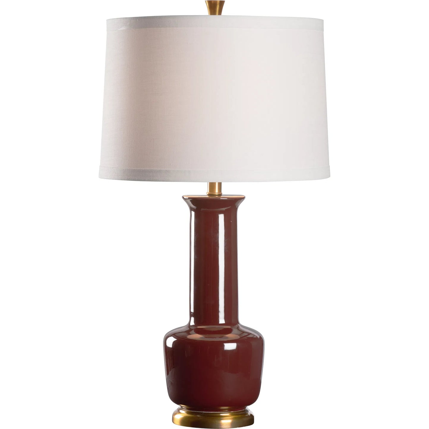 003 SI-2388021 | Primary Silo | Olsen II Lamp by Wildwood in aubergine, antique brass. Made from unique in a eclectic & global style.