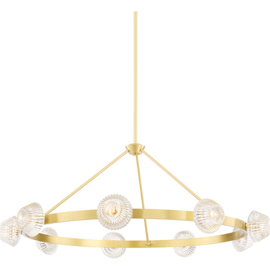 Barclay Chandelier by Hudson Valley. Made from steel in a modern style.