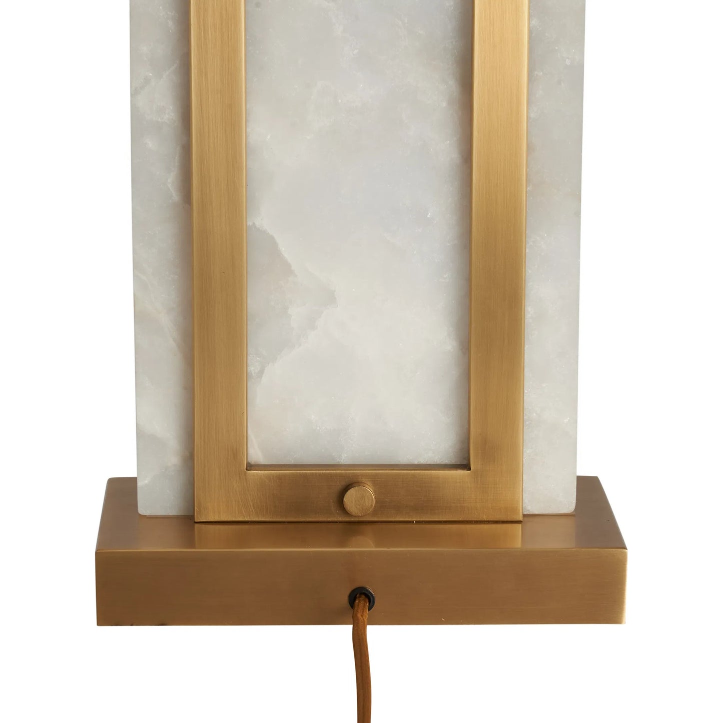 005 SI-2387990 | Additional Silo | Hopewell Lamp by Wildwood in natural white, antique brass. Made from unique in a unique style.