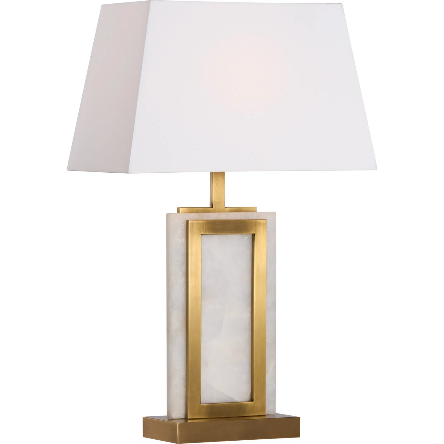 001 SI-2387990 | Primary Silo | Hopewell Lamp by Wildwood in natural white, antique brass. Made from unique in a unique style.