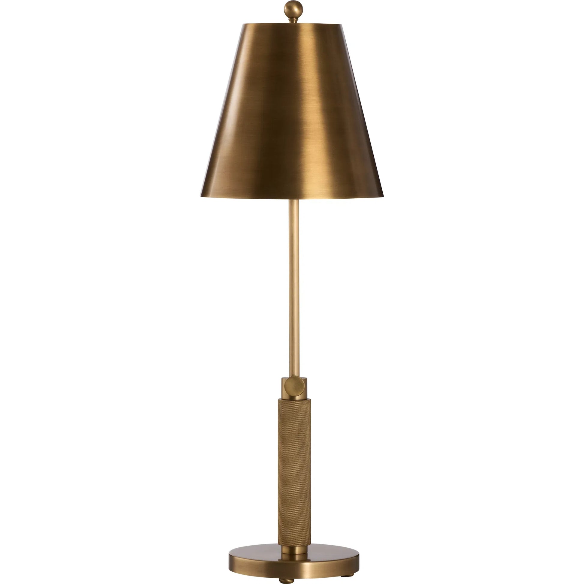 Woodbury Table Lamp by Wildwood in antique brass. Made from unique in a unique style.