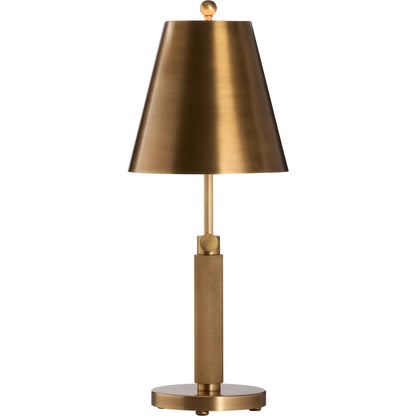 Woodbury Table Lamp by Wildwood in antique brass. Made from unique in a unique style.