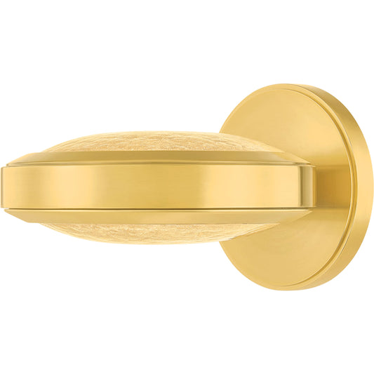 Harris Wall Sconce by Hudson Valley in aged brass. Made from unique in a modern style.