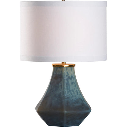 Bethany Lamp by Wildwood in blue frosted. Made from unique in a unique style.