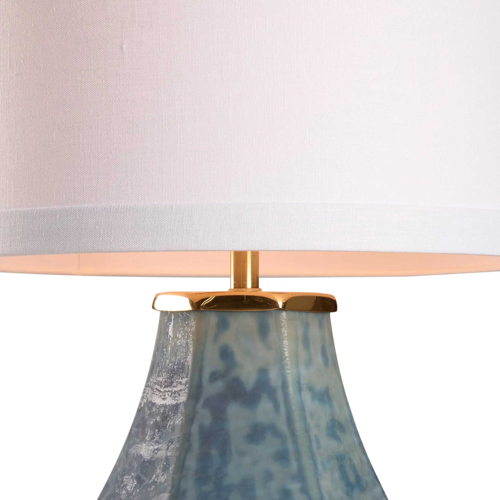 Bethany Lamp by Wildwood in blue frosted. Made from unique in a unique style.