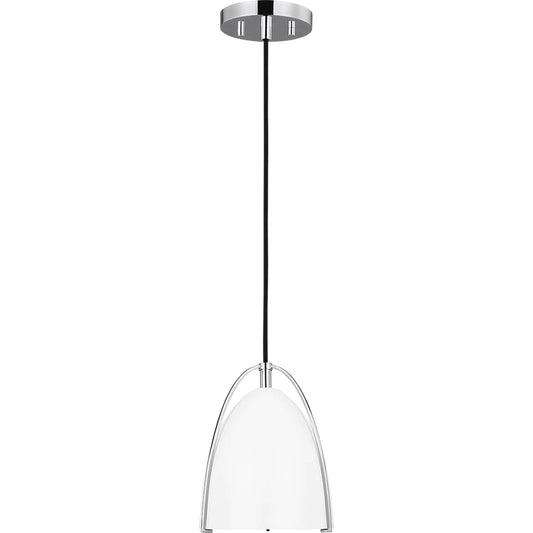 001 SI-2226860 | Primary Silo | Norman White One Light Mini-Pendant by Visual Comfort & Co.. Made from steel in a unique style.