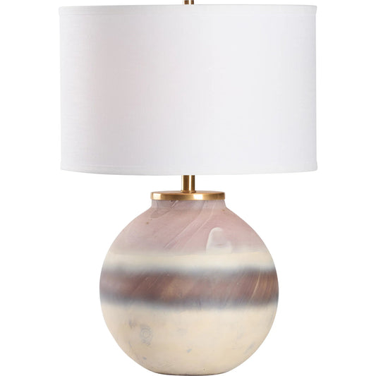 Cascade Lamp by Wildwood in pink to brown ombre. Made from unique in a unique style.
