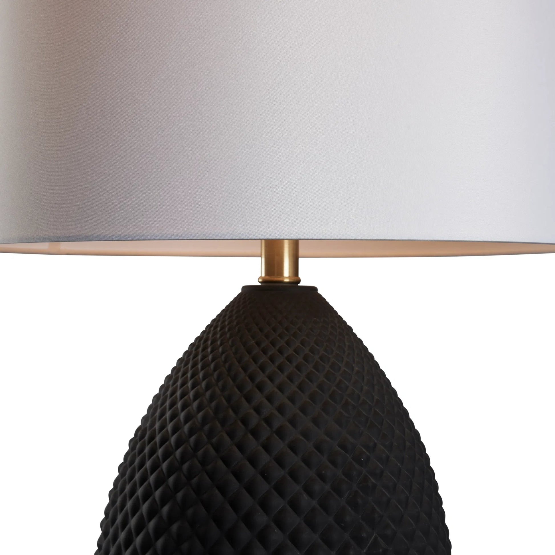 Hester Lamp by Wildwood in black, antique brass. Made from unique in a modern style.