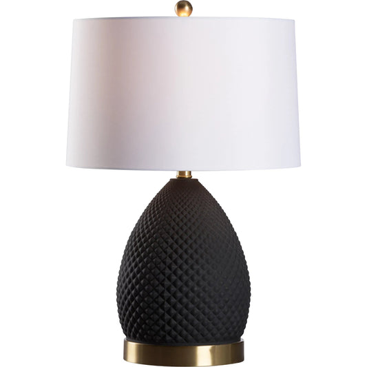 Hester Lamp by Wildwood in black, antique brass. Made from unique in a unique style.