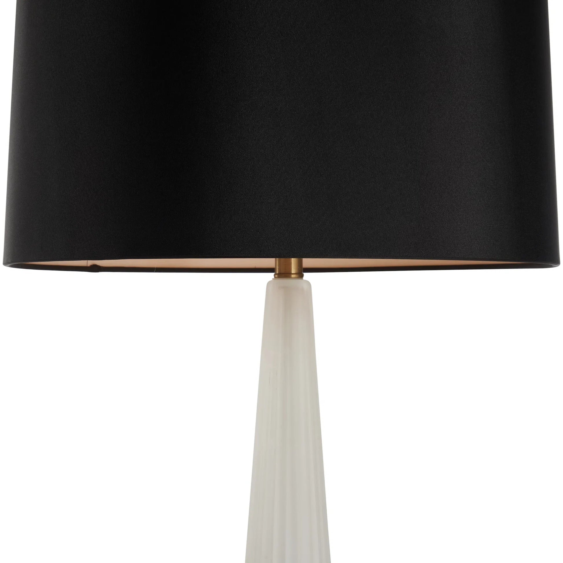 Ava Lamp by Wildwood in frosted, antique brass. Made from unique in a modern style.