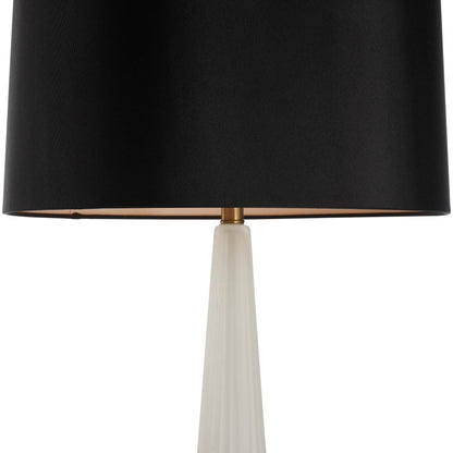 Ava Lamp by Wildwood in frosted, antique brass. Made from unique in a modern style.