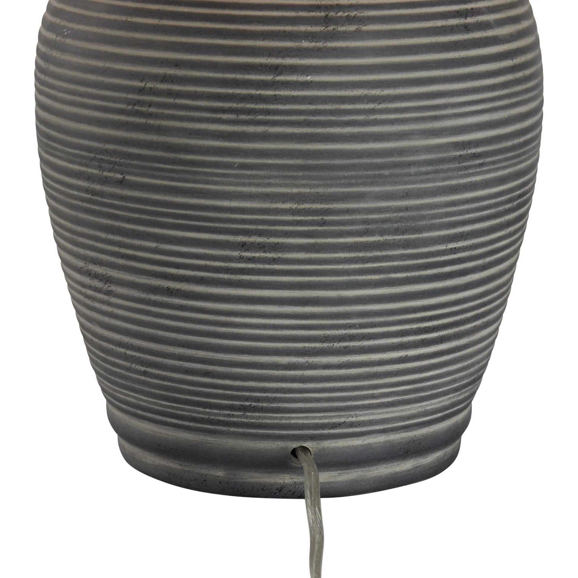 Greer Lamp by Wildwood in black glaze. Made from unique in a modern style.
