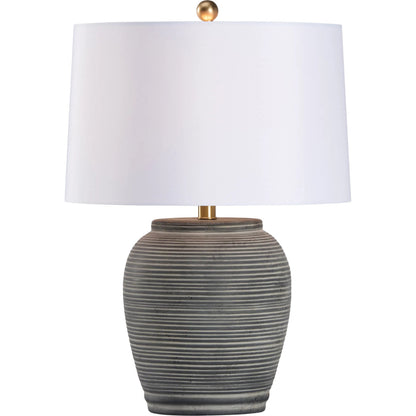 Greer Lamp by Wildwood in black glaze. Made from unique in a modern style.