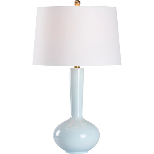 001 SI-2387956 | Primary Silo | Darcy Lamp by Wildwood in light blue glaze. Made from unique in a unique style.