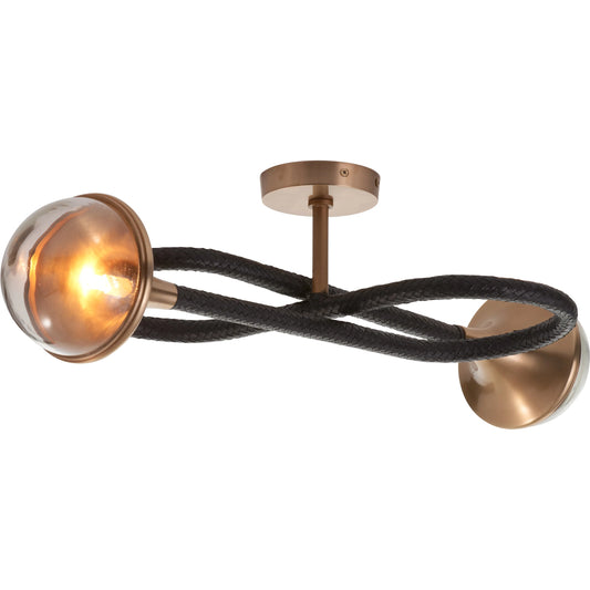 Newton Sconce by Wildwood in black, antique brass, clear. Made from unique in a unique style.