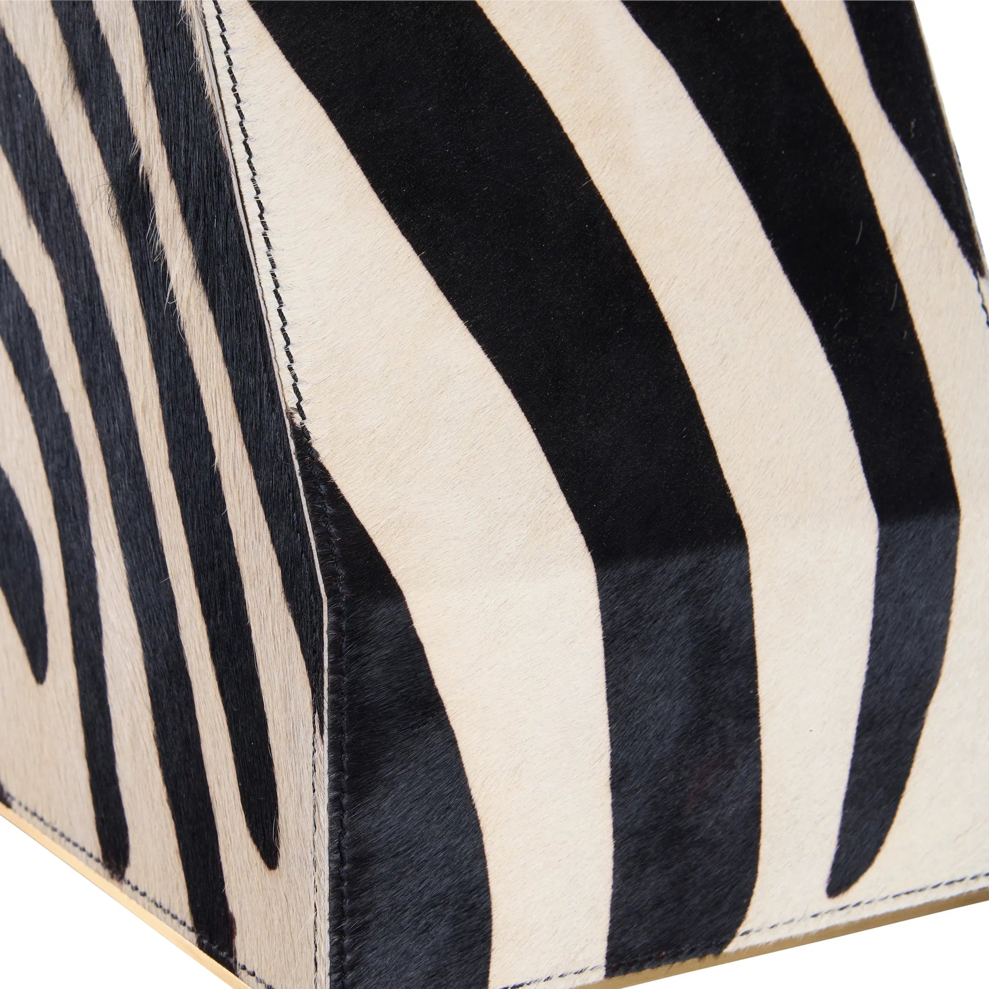 Safari Lamp by Wildwood in black, white, cream and black, white zebra print. Made from unique in a unique style.
