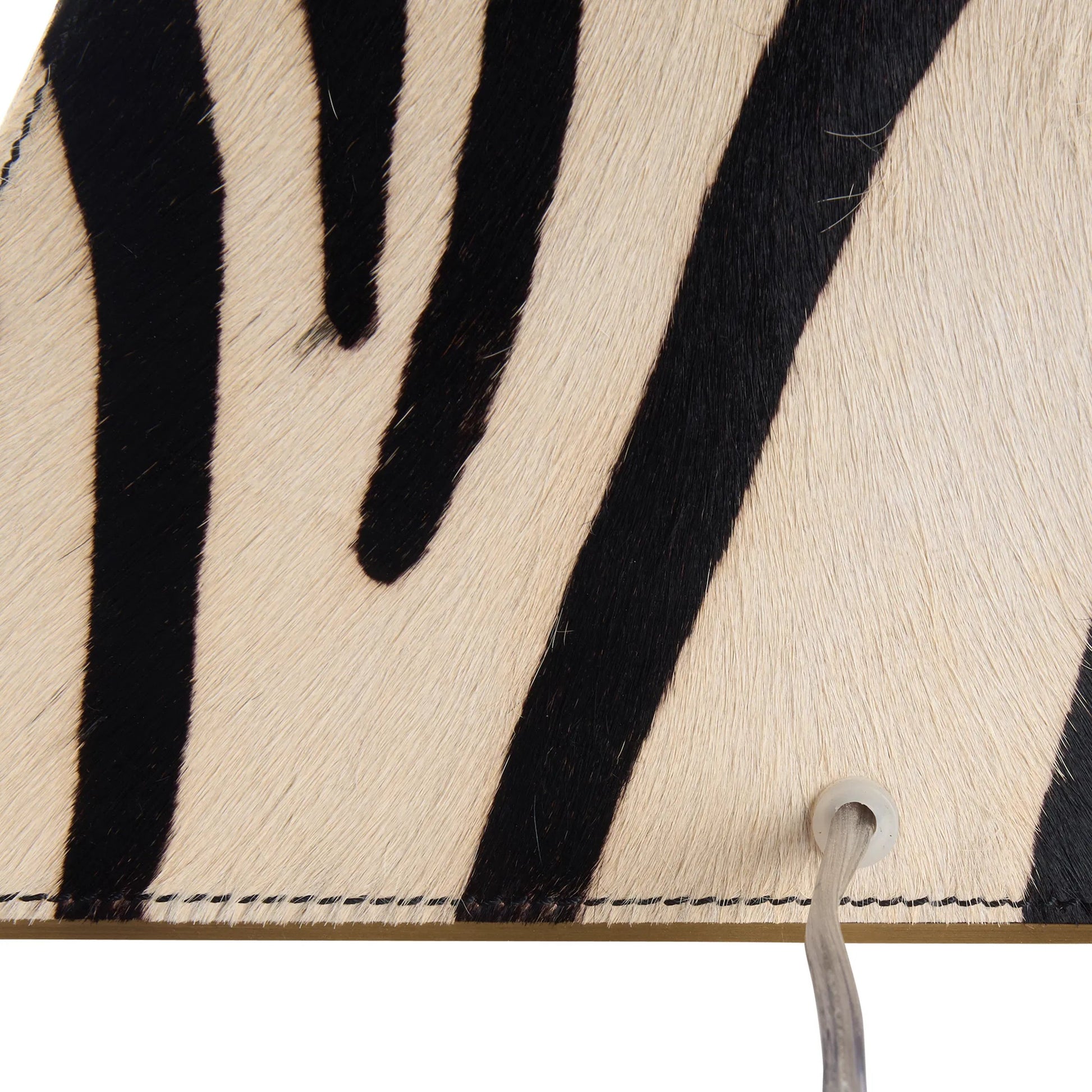 Safari Lamp by Wildwood in black, white, cream and black, white zebra print. Made from unique in a unique style.
