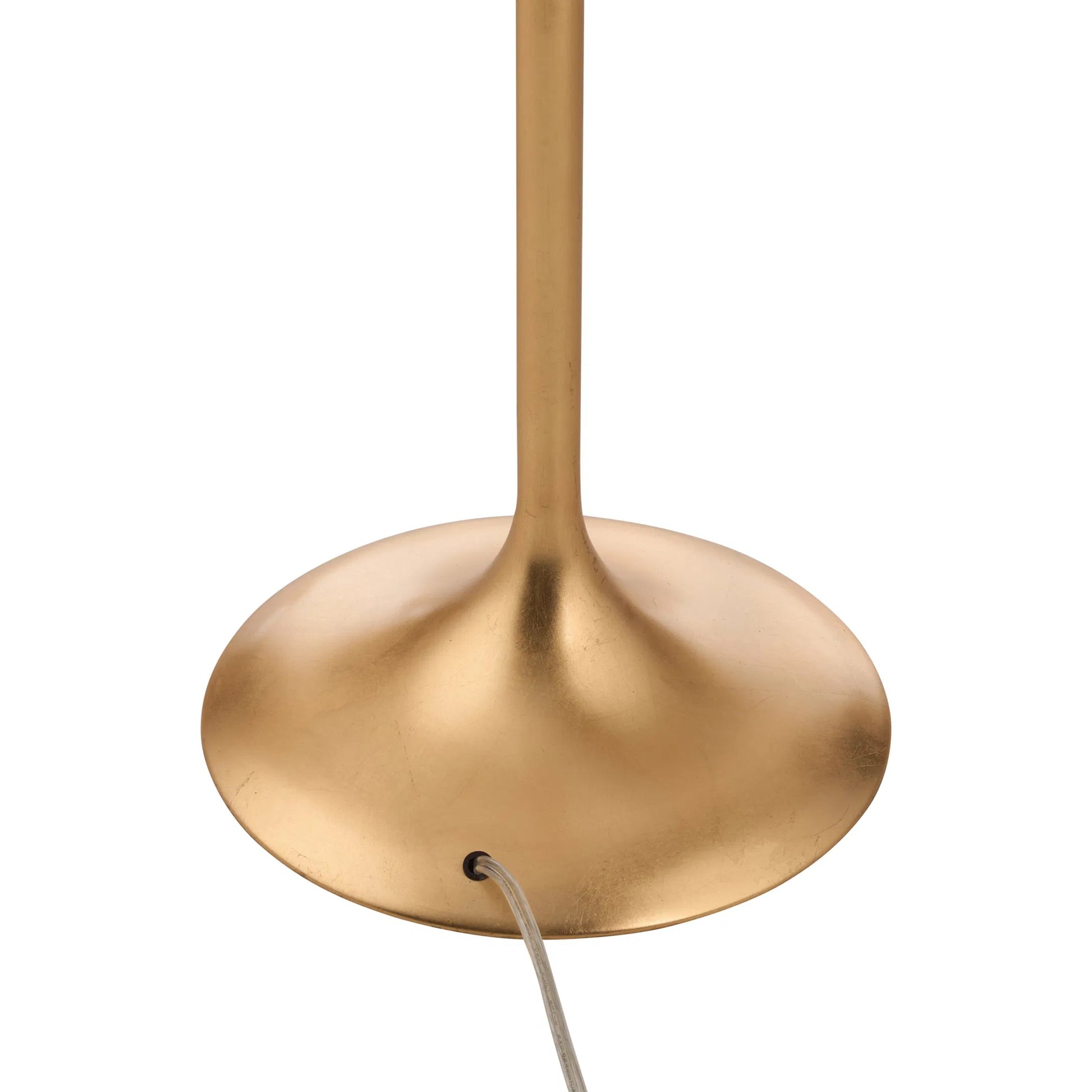 Avalon Floor Lamp by Wildwood in gold leaf. Made from unique in a unique style.