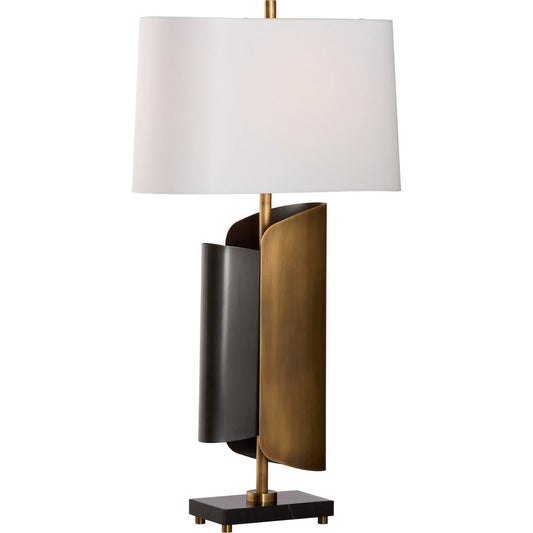 000 SI-2534003 | Primary Silo | Brentwood Lamp by Wildwood in gold, brown and antique brass, bronze, natural black. Made from unique in a unique style.