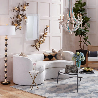 Magnolia Branch Wall Art by Global Views in antique brass, gold. Made from brass in a modern style.