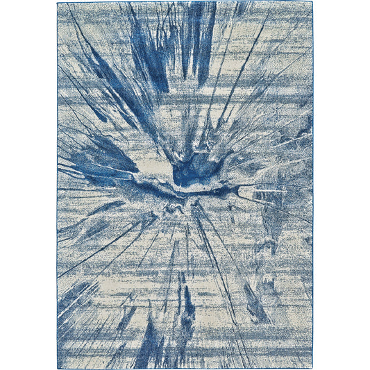 Brixton Rug - 3601F by Feizy in blue, ivory. Made from polypropylene in a unique style.