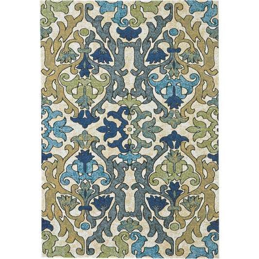 Brixton & Botanical Rug - 3619F by Feizy in gray, green, tan. Made from polypropylene in a unique style.