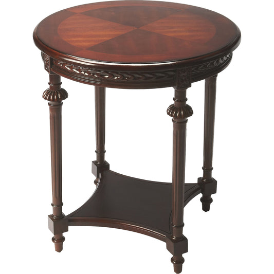001 O-BUTLER-6162024 | Additional Silo | Hellinger Plantation Cherry Lamp Table by Butler Specialty Company. Made from rubberwood solids, mdf, cherry veneer in a traditional style.