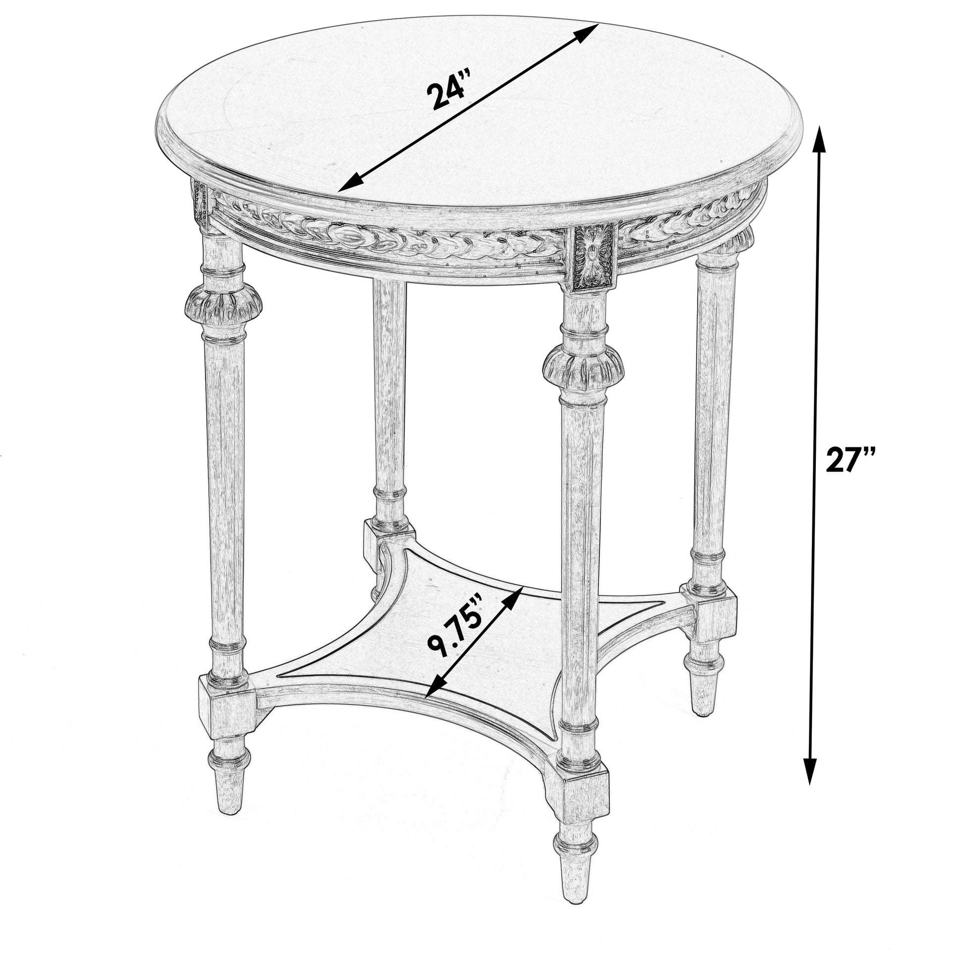 Hellinger Plantation Cherry Lamp Table by Butler Specialty Company. Made from rubberwood solids, mdf, cherry veneer in a traditional style.