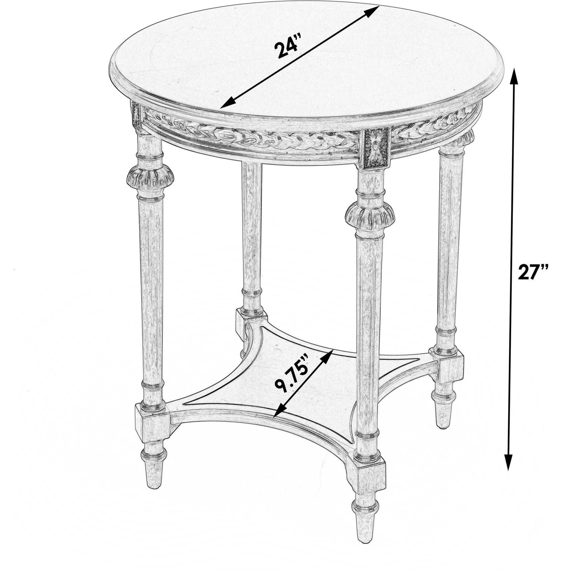 Hellinger Plantation Cherry Lamp Table by Butler Specialty Company. Made from rubberwood solids, mdf, cherry veneer in a traditional style.