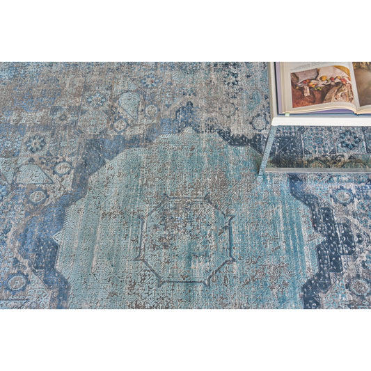 Palace 6169 Rug by Exquisite Rugs in ivory, blue. Made from acrylic, viscose in a unique style.