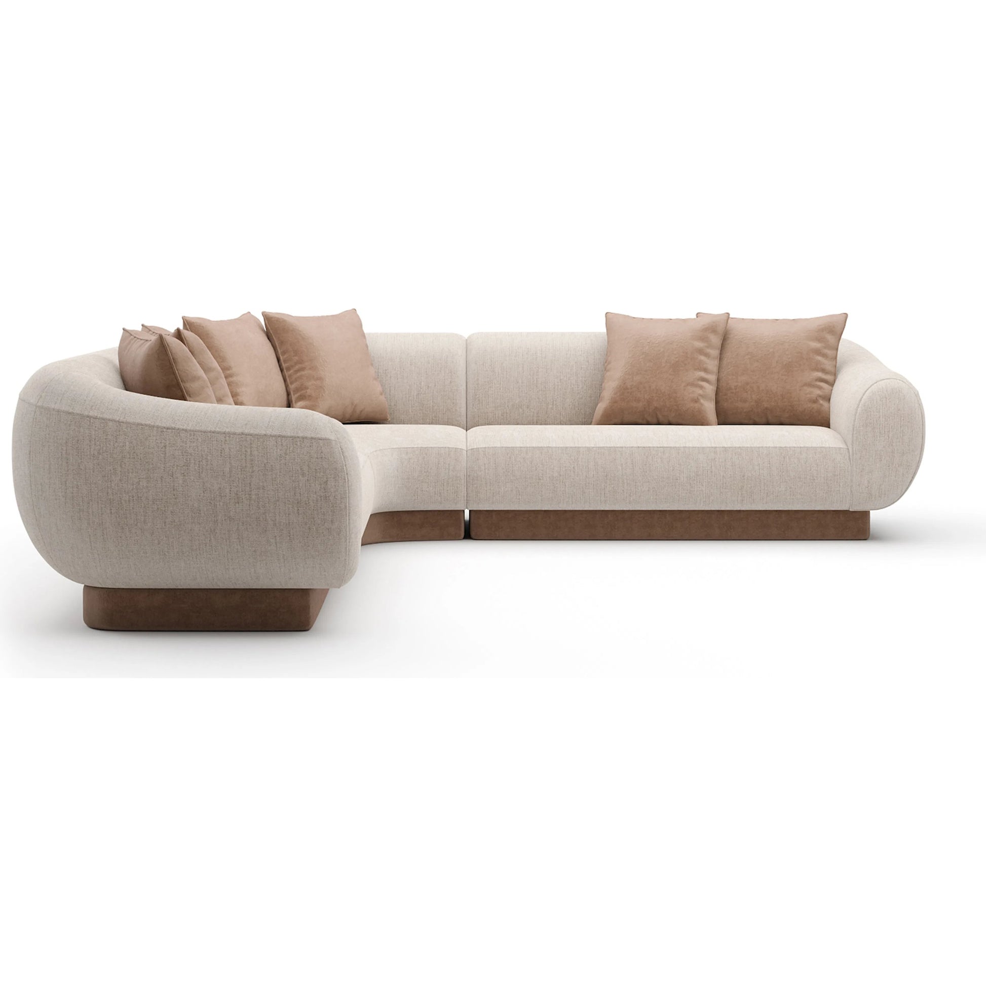 Seta L Sectional by Caracole in oatmeal. Made from unique in a transitional style.
