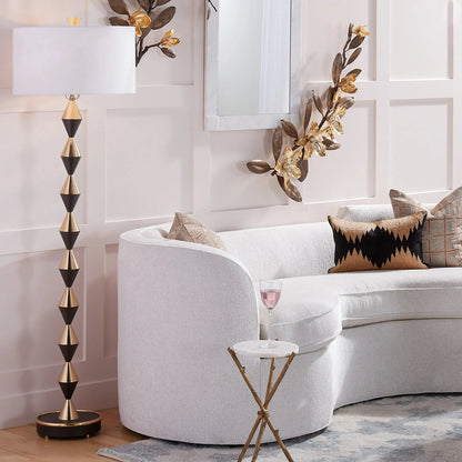 Magnolia Branch Wall Art by Global Views in antique brass, gold. Made from brass in a modern style.