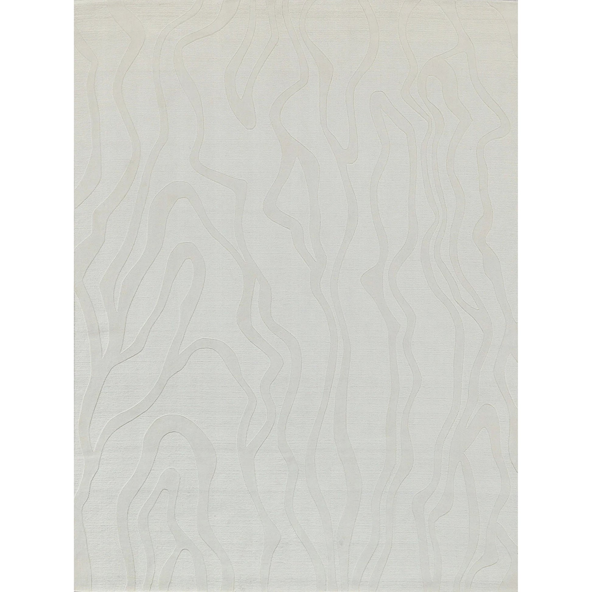 Tempo Area Rug by Exquisite Rugs in ivory. Made from new zealand wool in a unique style.