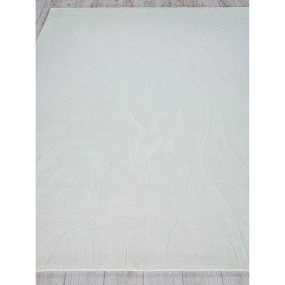 Tempo Area Rug by Exquisite Rugs in ivory. Made from new zealand wool in a unique style.