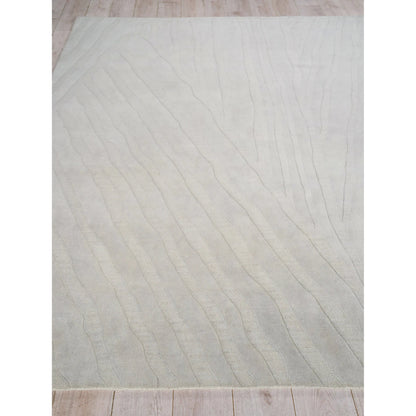 Tempo 6189 Rug by Exquisite Rugs in light silver. Made from new zealand wool in a unique style.