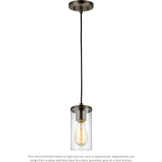 Zire One Light Mini-Pendant by Visual Comfort & Co.. Made from steel in a unique style.