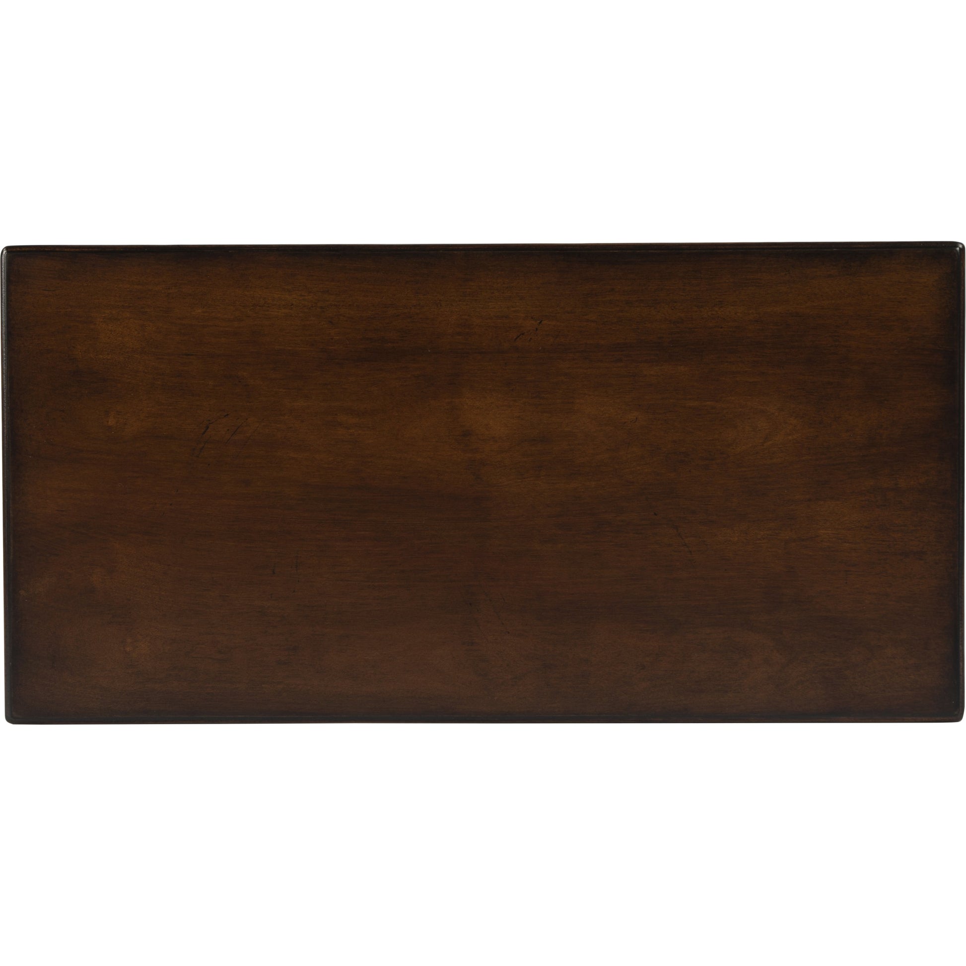 Marcus Antique Cherry Chairside Table by Butler Specialty Company in dark brown and antique cherry. Made from poplar hardwood solids, mdf, cherry veneer in a traditional style.