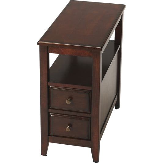 001 O-BUTLER-6191024 | Additional Silo | Marcus Plantation Cherry Chairside Table by Butler Specialty Company in dark brown and plantation cherry. Made from poplar solids, mdf, cherry veneer in a traditional style.