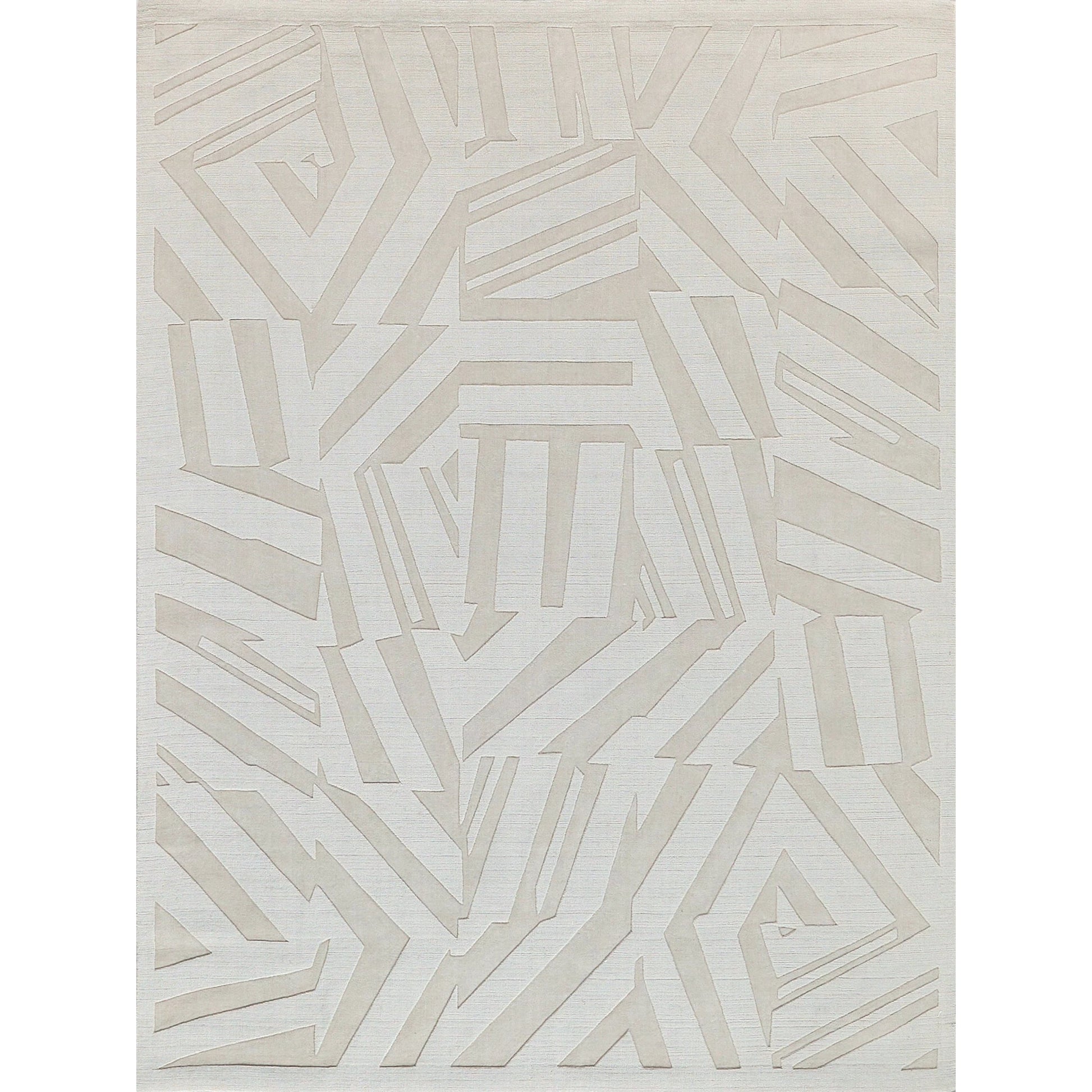 Tempo Pattern Rug by Exquisite Rugs in light beige. Made from new zealand wool in a unique style.