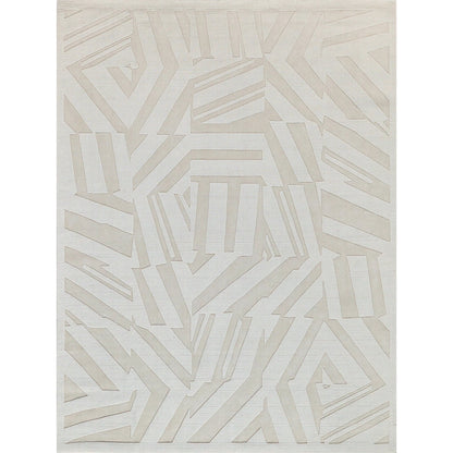 Tempo Pattern Rug by Exquisite Rugs in light beige. Made from new zealand wool in a unique style.