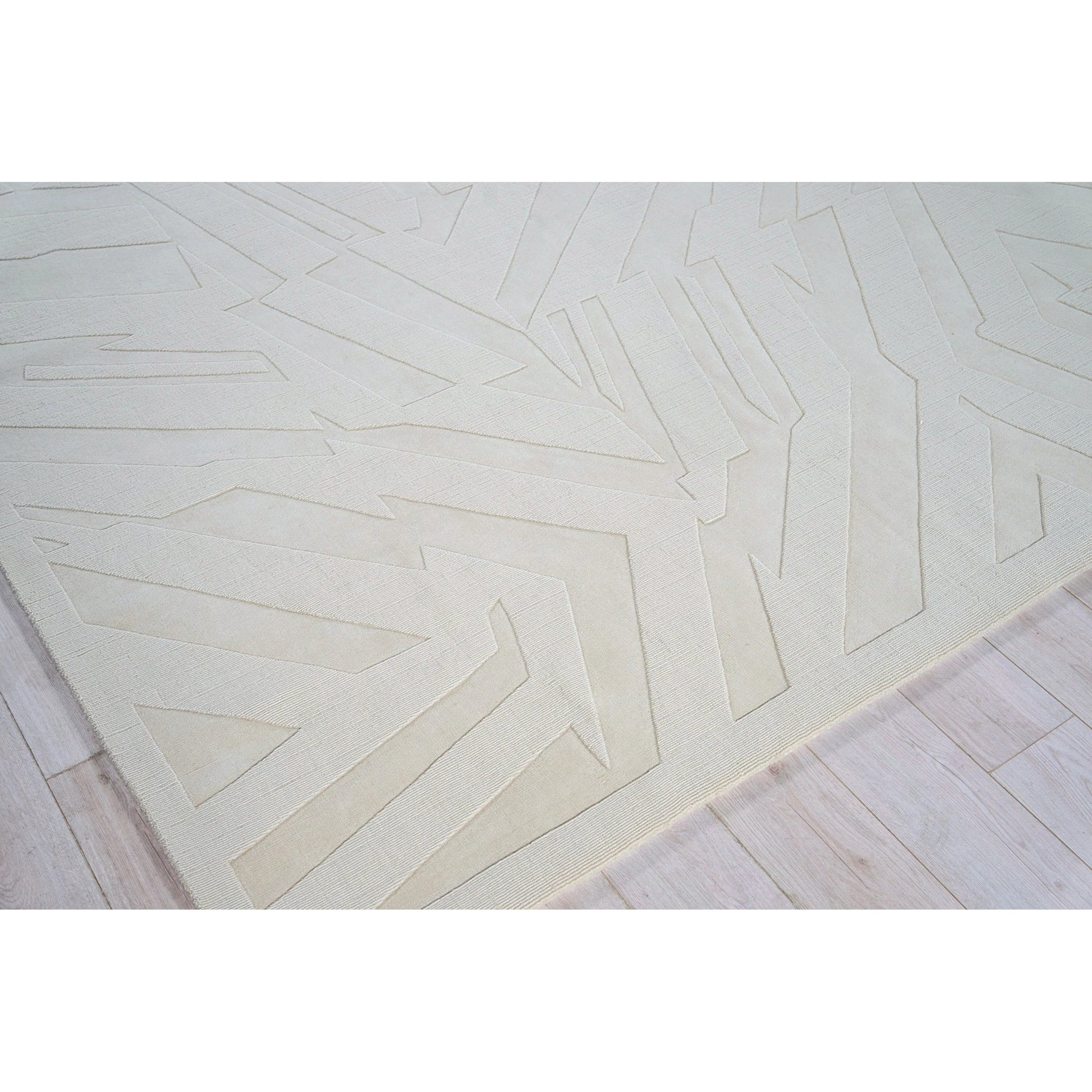 Tempo Pattern Rug by Exquisite Rugs in light beige. Made from new zealand wool in a unique style.