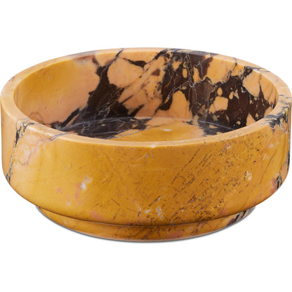 Digby Bowl by Currey and Company in natural. Made from purple breccia in a modern style.