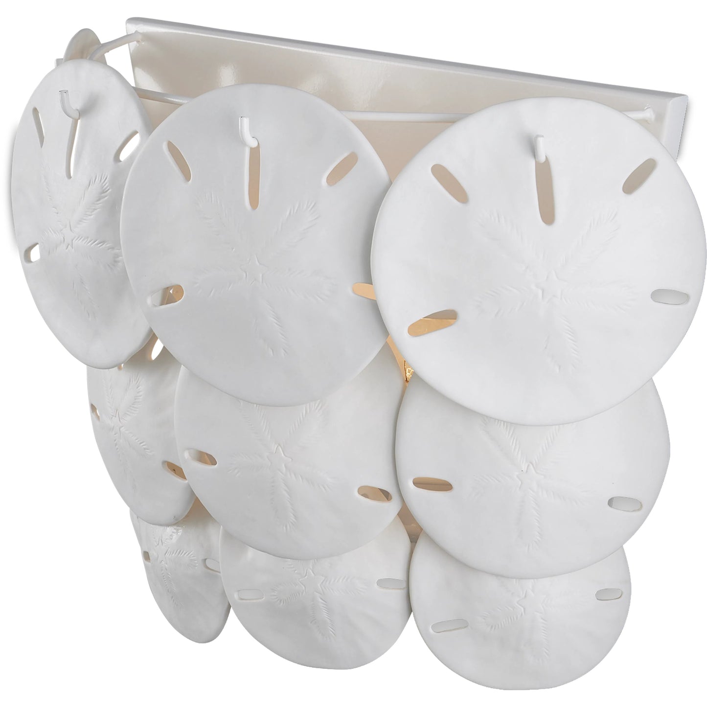 002 SI-2007899 | Additional Silo | Tulum Wall Sconce by Currey and Company in sugar white, white. Made from wrought iron, bone china in a modern style.