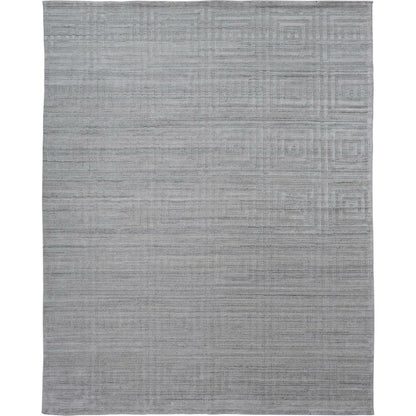 Gramercy Geometric Rug - 6326F by Feizy in ivory. Made from viscose in a unique style.