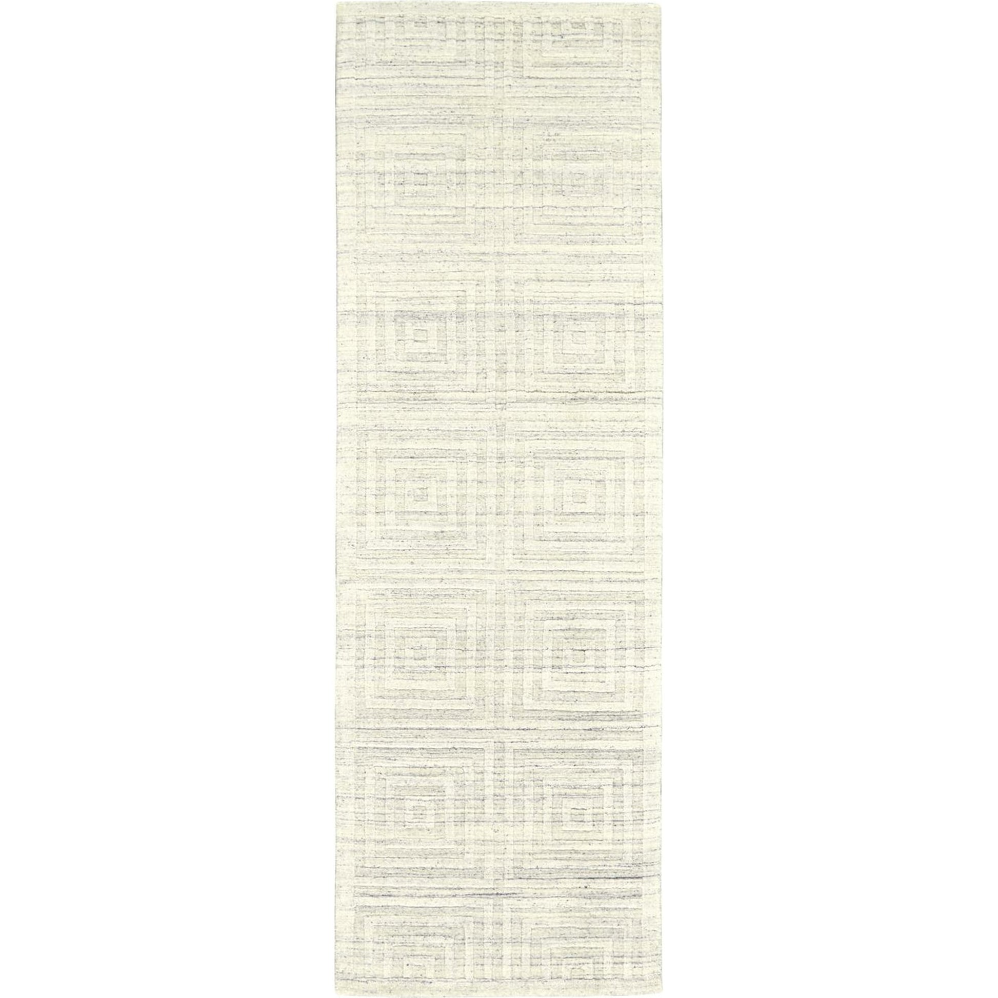 Gramercy Geometric Rug - 6326F by Feizy in ivory. Made from viscose in a unique style.