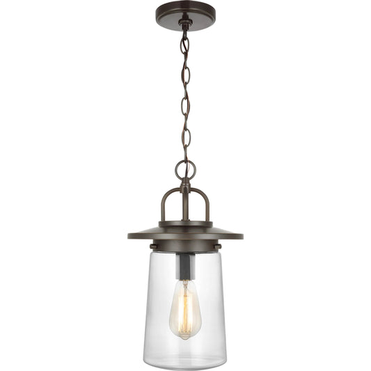 Tybee One Light Outdoor Pendant by Visual Comfort & Co.. Made from aluminum in a unique style.