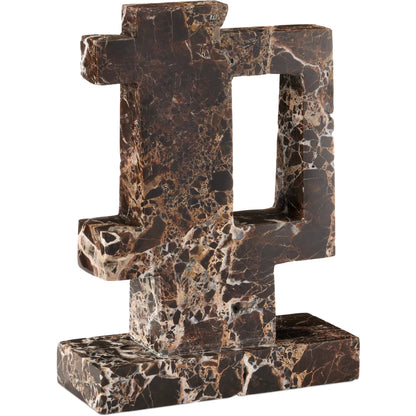 Blount Marble Object by Currey and Company in natural. Made from emperador marble in a unique style.