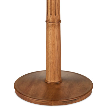 Mitford Floor Lamp by Currey and Company in natural. Made from wood in a modern style.