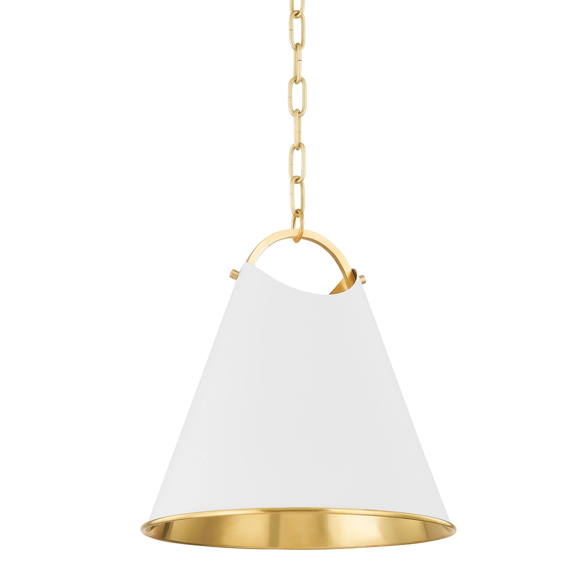 Burnbay 1 Light Pendant by Hudson Valley. Made from brass in a modern style.